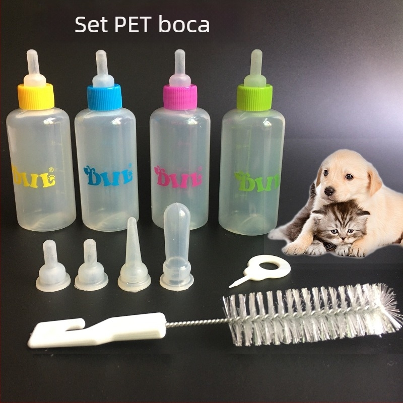 Bočica za hranjenje kućnih ljubimaca — plastična, Totoro inspirirani dizajn, ručno hranjenje, za mačke i mala štenad, brend Zhen Chong, paket od 200 kom
