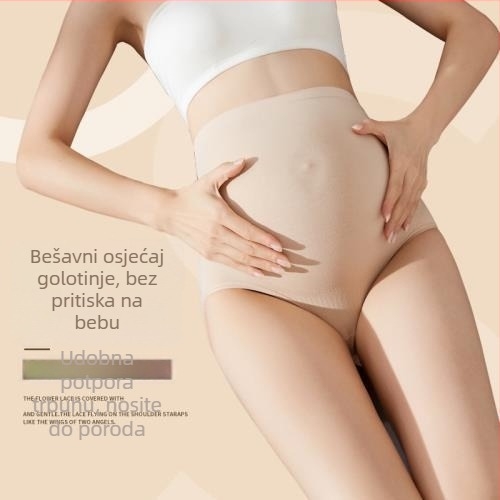 Trudničine bešavne gaćice s visokim strukom, najlon 95–100% tkanina s modalnom podstavom