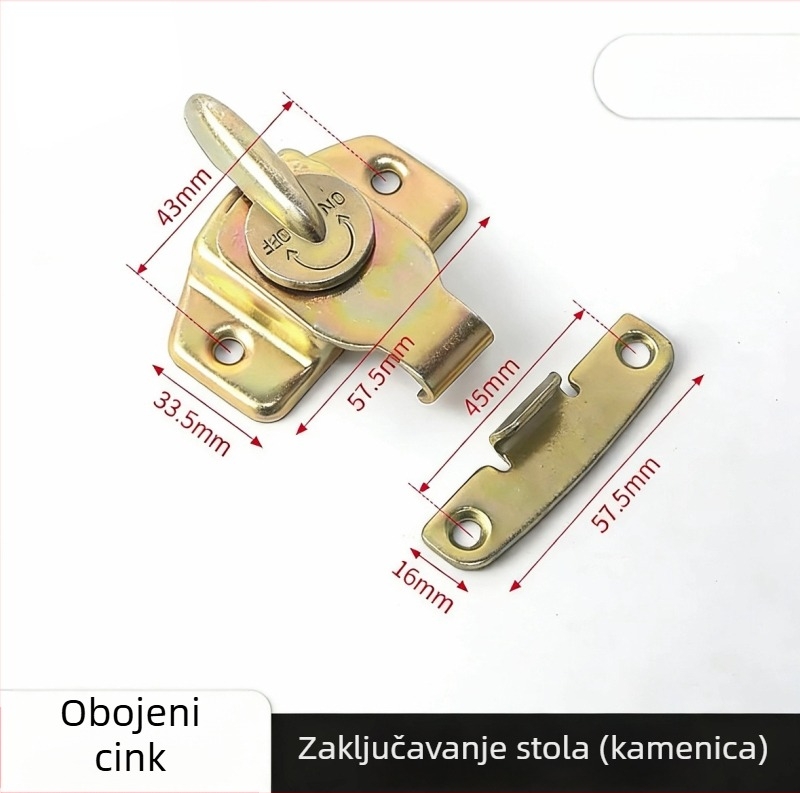 Kuka za stolnu blagovaonu Oyster Lock – nehrđajući čelik, model BFLC, MSWJ996