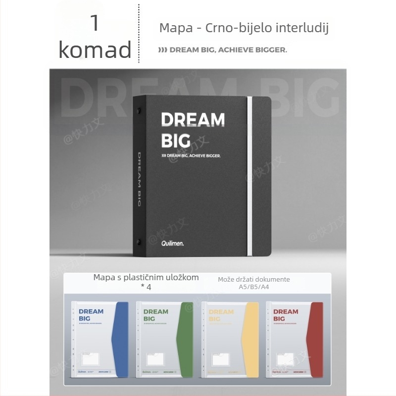 A4 arhivska mapa, PP materijal, prozirne umetne stranice, debljina ploče Foam Board, veličina klipa 10