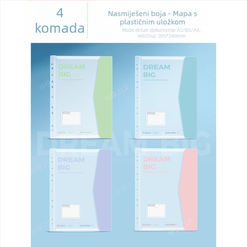 A4 arhivska mapa, PP materijal, prozirne umetne stranice, debljina ploče Foam Board, veličina klipa 10