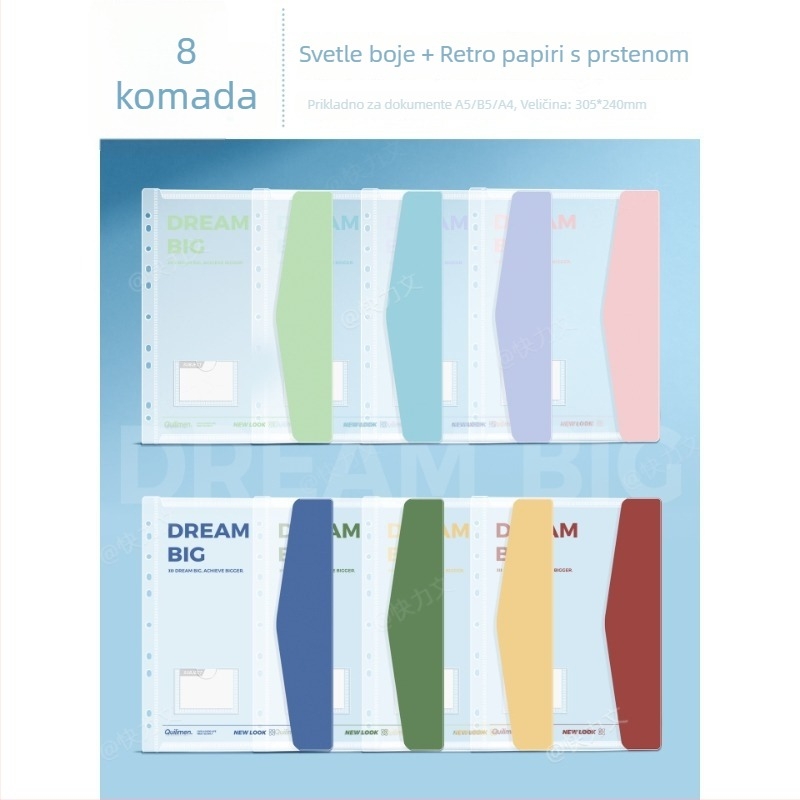 A4 arhivska mapa, PP materijal, prozirne umetne stranice, debljina ploče Foam Board, veličina klipa 10
