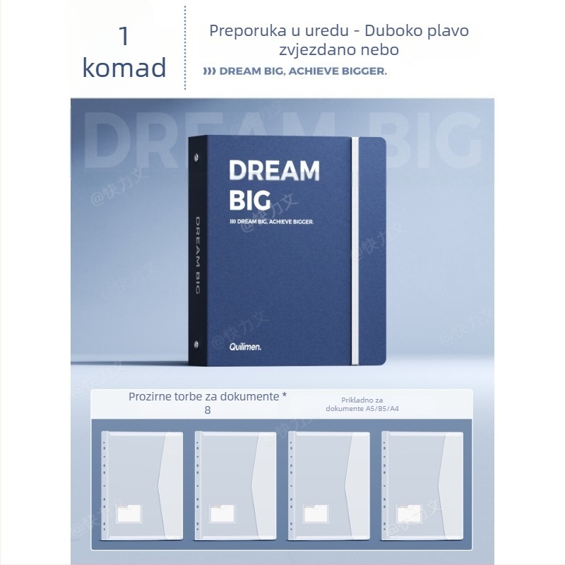 A4 arhivska mapa, PP materijal, prozirne umetne stranice, debljina ploče Foam Board, veličina klipa 10