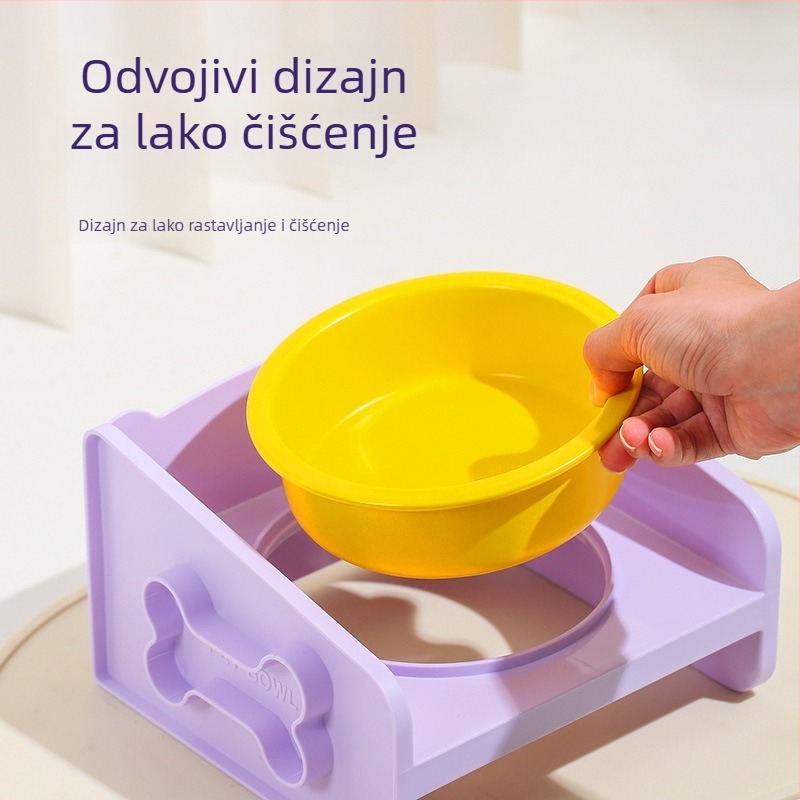 Keramička posuda za mačke s preklopnim držačem Keevii