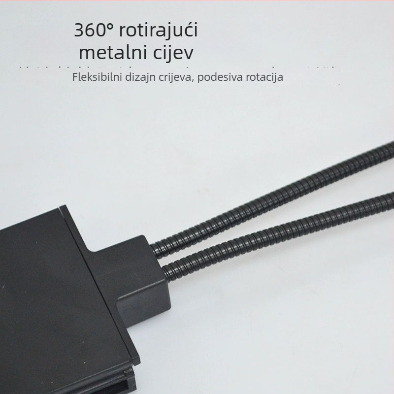 LED akvarijska svjetiljka s klipsom i nosačem – 12W, model JY-SS2-12W, vodootporna, LED izvor svjetla, za morska akvarija