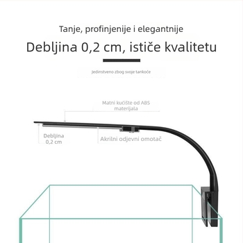 LED klipsa za akvarij – 6W, promjena boje, podešavanje jačine, osvjetljenje scena