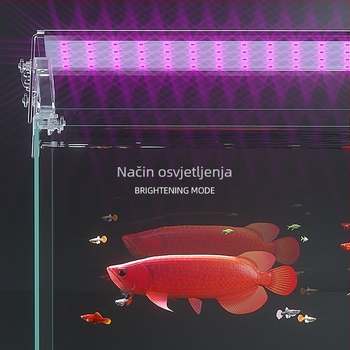 Lampa s punim spektrom u aluminijskom okviru za akvarij i vodene biljke — ultra-tanka LED rasvjeta za akvascaping i rast algi