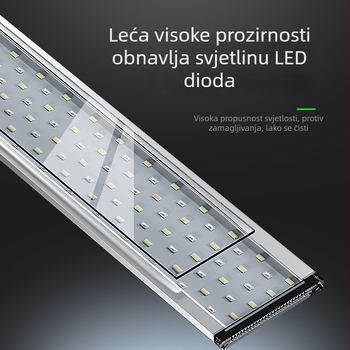 Lampa s punim spektrom u aluminijskom okviru za akvarij i vodene biljke — ultra-tanka LED rasvjeta za akvascaping i rast algi
