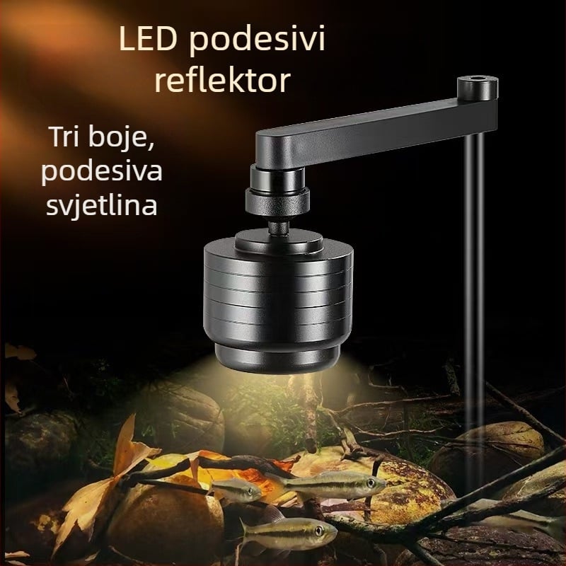 LED akvarijska usmjerena svjetiljka s regulacijom osvjetljenja, višemodnim tlumenjem i vremenskim prekidačem