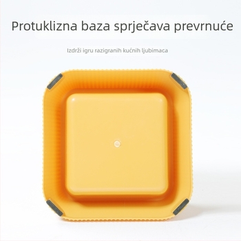 Posuda za hranu za kućne ljubimce od nehrđajućeg čelika, protiv prevrtanja, za pse i mačke