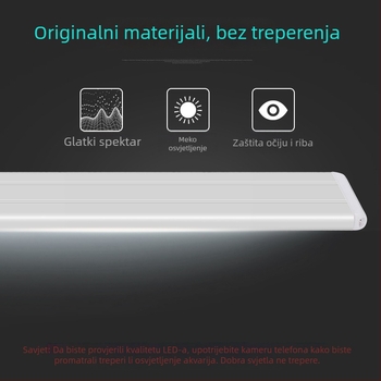 Premium LED osvjetljenje za akvarij s izvučnim držačem – bijela i plava svjetlost