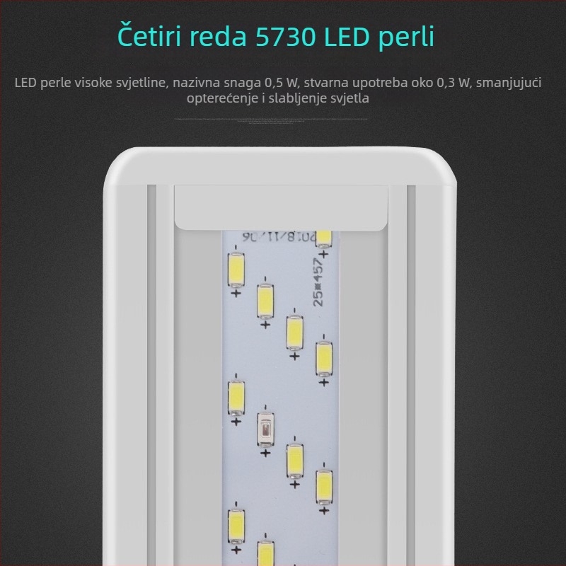 Premium LED osvjetljenje za akvarij s izvučnim držačem – bijela i plava svjetlost