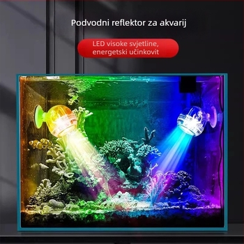 LED svjetlo za akvarij sa reflektorom - 1W, ABS kućište, Mingqi marka, težina varira ovisno o veličini