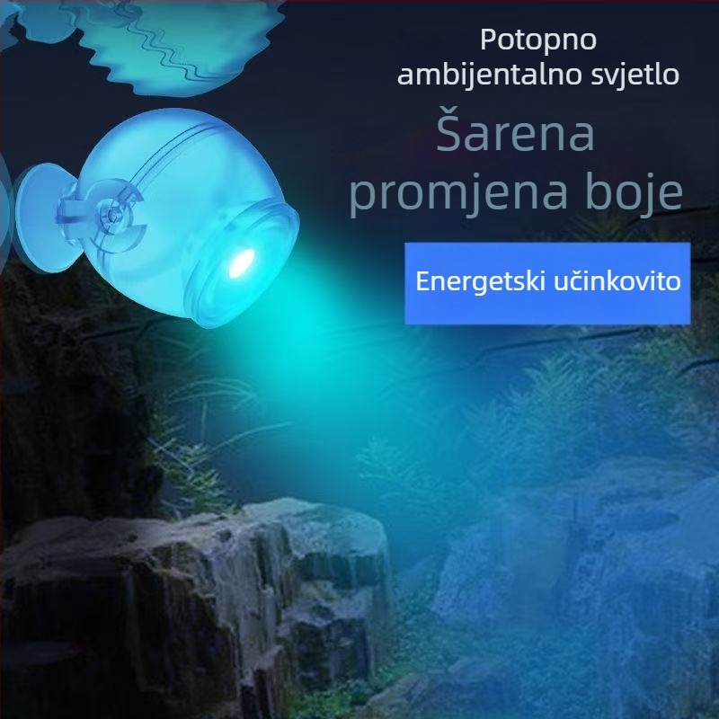 LED svjetlo za akvarij sa reflektorom - 1W, ABS kućište, Mingqi marka, težina varira ovisno o veličini