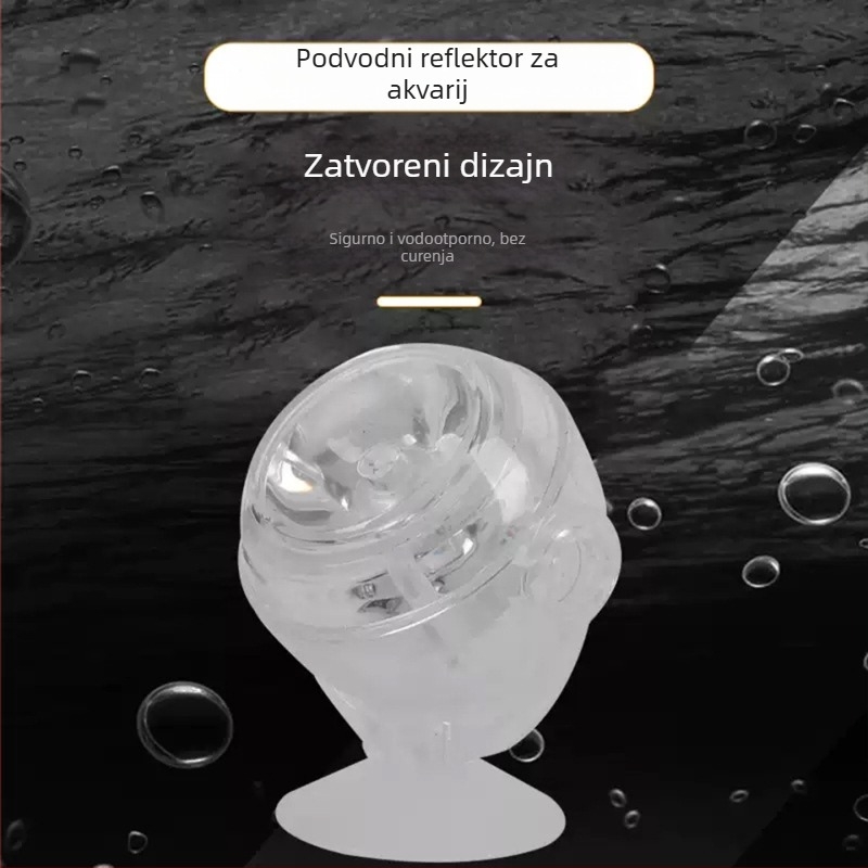 LED svjetlo za akvarij sa reflektorom - 1W, ABS kućište, Mingqi marka, težina varira ovisno o veličini