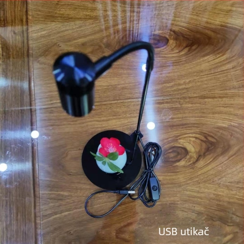 Akvariumsko rasvjetno svjetlo krajolisa s USB timernim dimovanjem za mini akvarij i vodene biljke, 3W/7W, aluminij + željezo, 0,3 kg, EGB