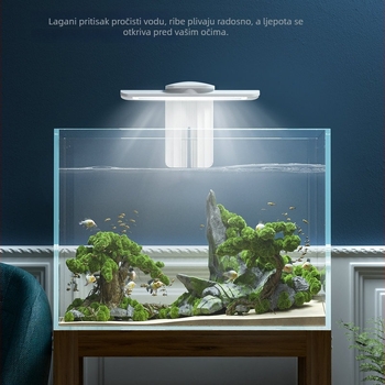 LED klips svjetiljka za akvarij za aquascaping, plastično kućište, rotirajući klip