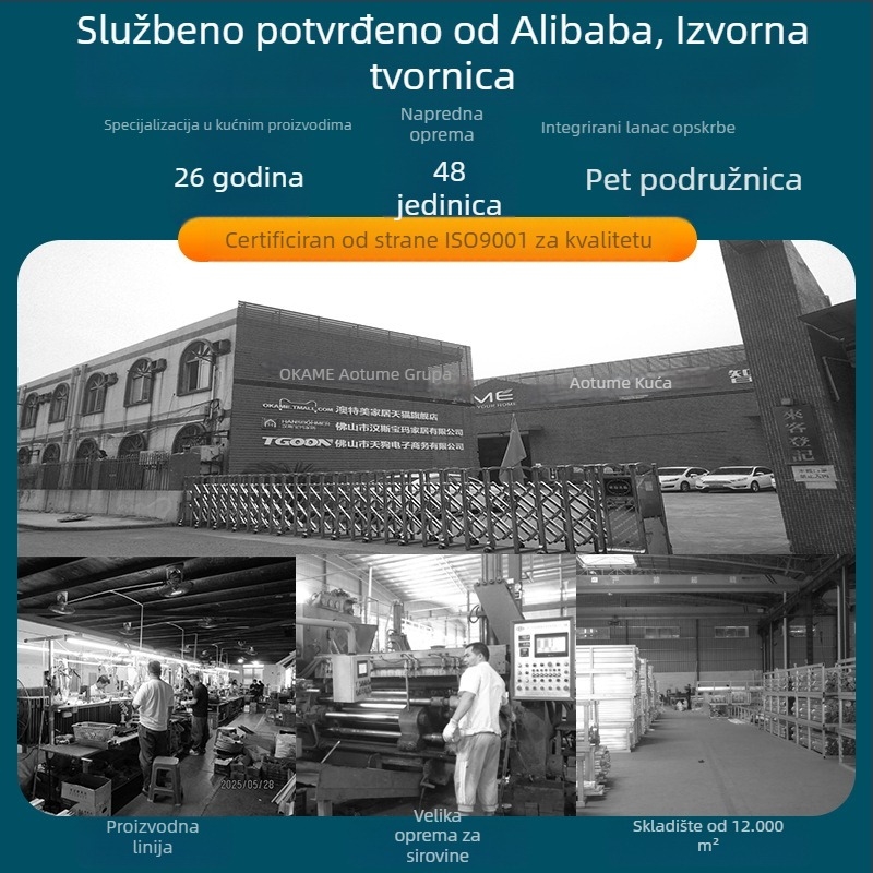 Vješalna šipka za garderobu (aluminijska legura, model YG0206, moderni minimalistički stil, primjena: garderoba, marka: Aotemei)