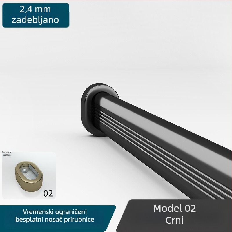 Vješalna šipka za garderobu (aluminijska legura, model YG0206, moderni minimalistički stil, primjena: garderoba, marka: Aotemei)