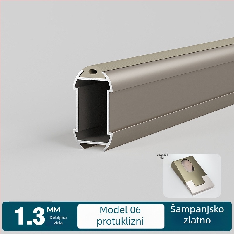 Vješalna šipka za garderobu (aluminijska legura, model YG0206, moderni minimalistički stil, primjena: garderoba, marka: Aotemei)