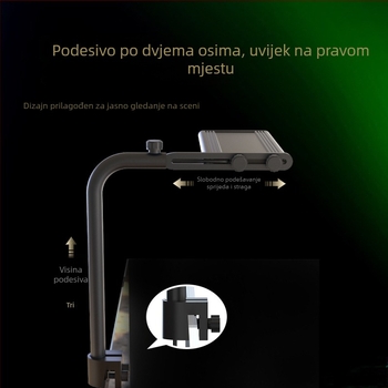 Fn008S Akvarijska rasvjeta za biljke – puni spektar, 10W, aluminijska legura, s tajmerom