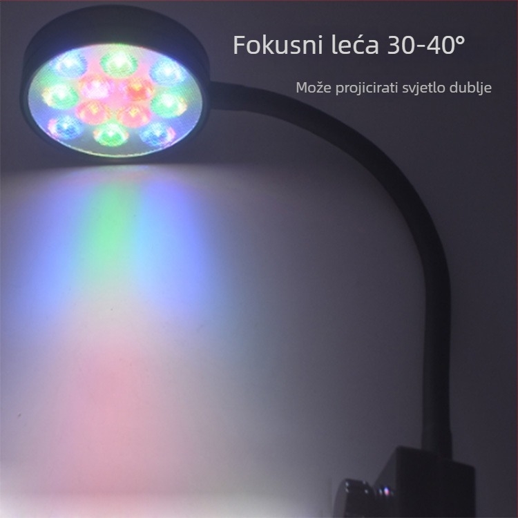 Guanghai 9W aluminijsko LED osvjetljenje za morski akvarij s koralima, potpuno spektrum, dopunsko osvjetljenje
