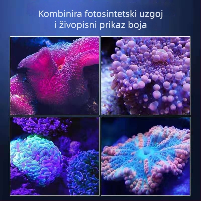 Guanghai 9W aluminijsko LED osvjetljenje za morski akvarij s koralima, potpuno spektrum, dopunsko osvjetljenje