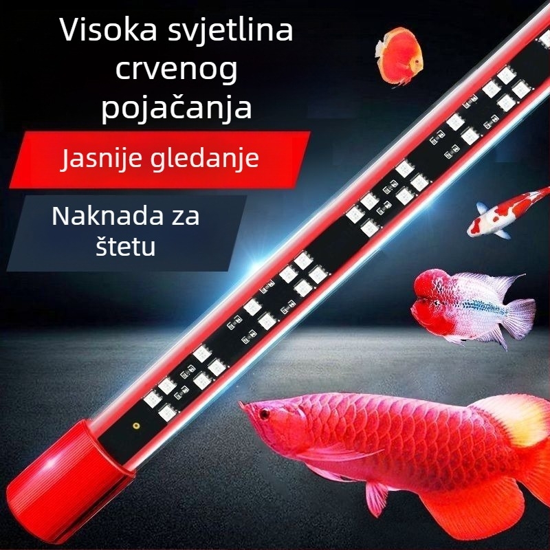 Akvarijska lampa s trostrukim spektrom za biljke i ribe, vodootporna