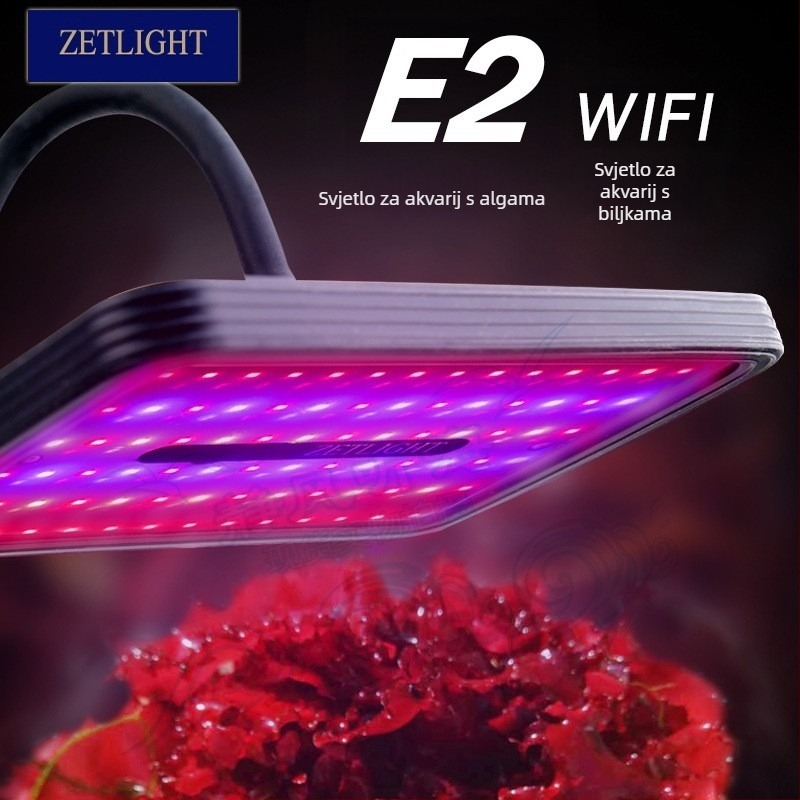 Osvjetljenje za morski akvarij, koralno LED svjetlo, pametno LED svjetlo s WiFi, izlazak i zalazak sunca