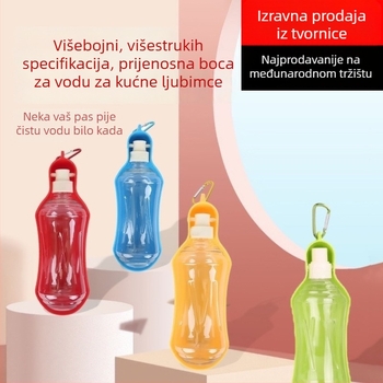Dog Overlord Prenosna Miska za Vodu za Pse – Plastika, Čaša za Pijenje, Vanjska Upotreba