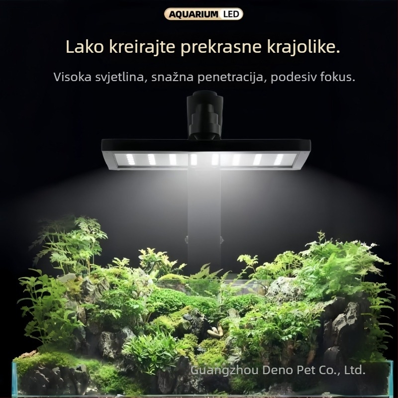 LED akvarijsko tubasto svjetlo – potpuno spektrum, vodootporno, protiv algi, za rast vodnih biljaka, 18W/26W