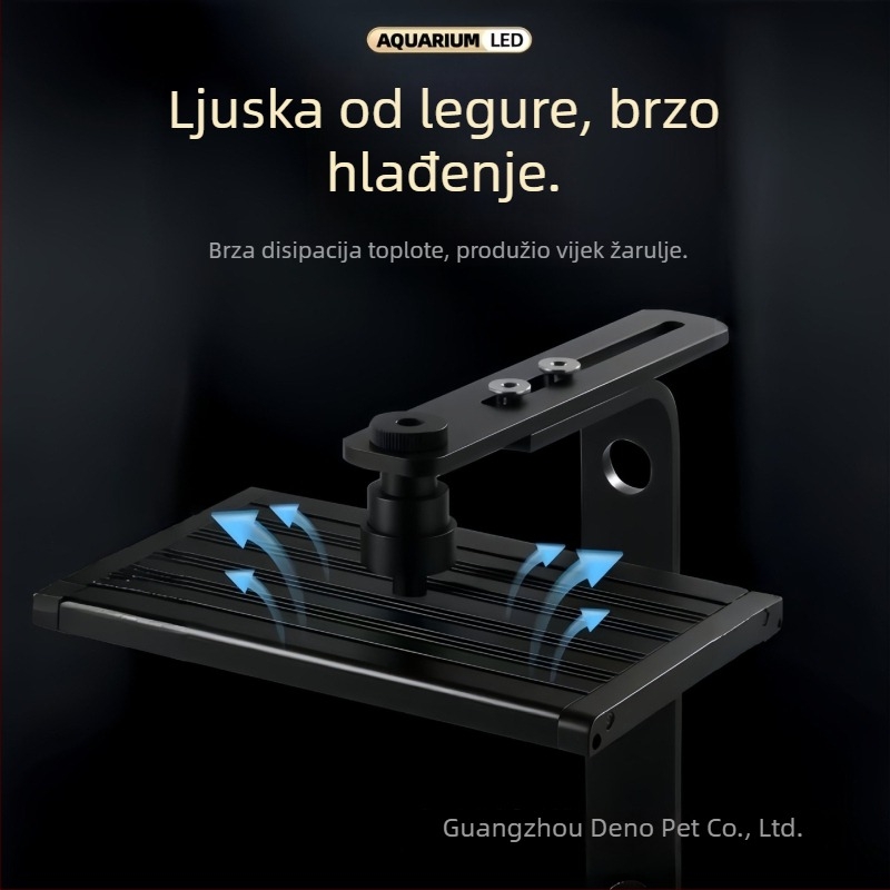 LED akvarijsko tubasto svjetlo – potpuno spektrum, vodootporno, protiv algi, za rast vodnih biljaka, 18W/26W