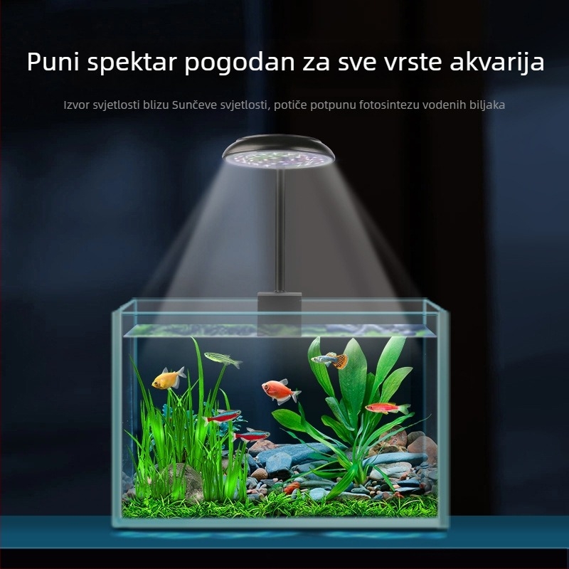 LED klips svjetlo za akvarij s spektrom za biljke i svjetlo za korale, daljinski upravljač, Mini Clip Light JY-3W