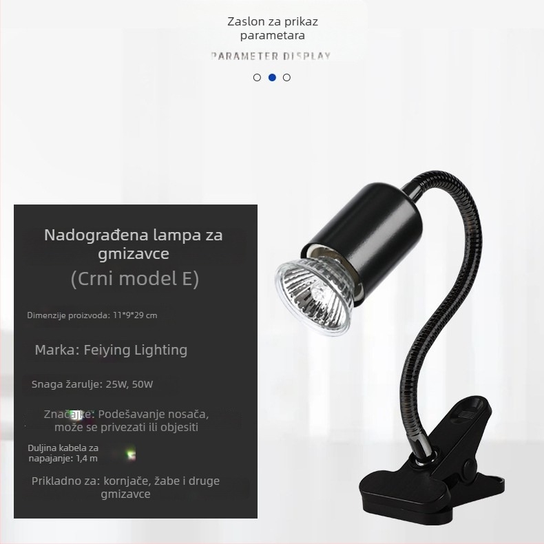 Stalak lampe za basking Kornjače s UVB punim spektrom i dodatkom kalcija, 25W/50W