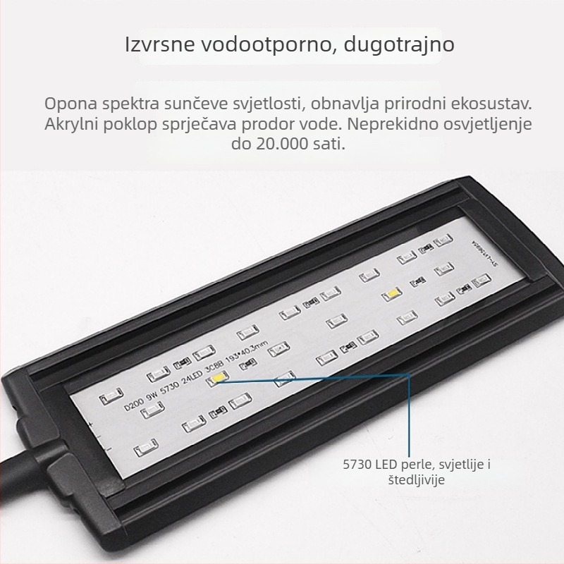 Reef Creator koralno klipno svjetlo s 2-kanalnim tajmerom, aluminijska legura, 10W