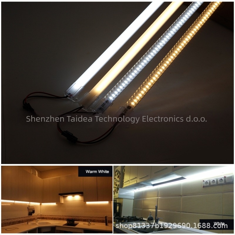 LED čvrsti svjetlosni bar 220V (unos 220V, 72–144 LED, 2835 visokonaponski LED bar, 120° snop, aluminijska podloga)
