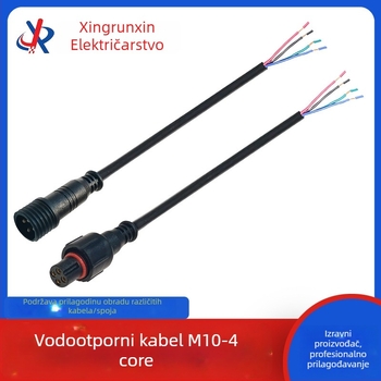 M10 4-žilni vodootporni konektor, ženski–muški LED priključak za napajanje bazenske opreme