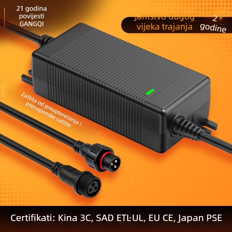 Vodootporan 12V DC adapter za vanjsku uporabu — ulaz 100-240V, izlaz 12V, DC punjač, 2 godine jamstva