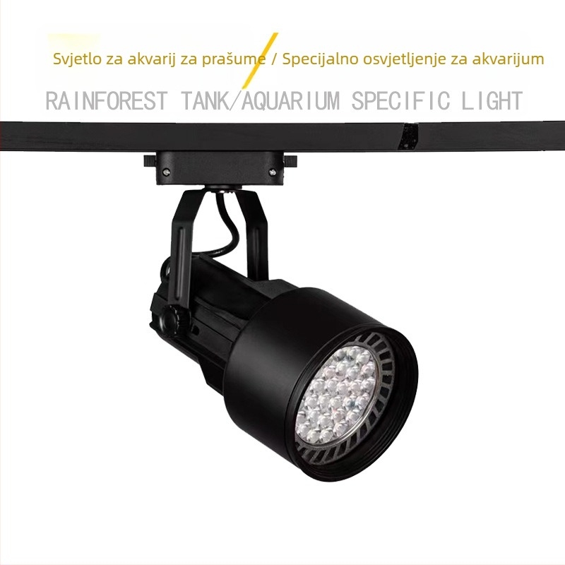 LED s punim spektrom za unutarnji terarij — track svjetlo za uređenje biljaka i rast mahovine, RGB, 35W/45W