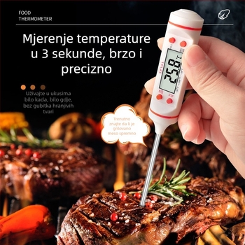 TP300 termometar za hranu sa sondom, kuhinjski, rezolucija 0.1°C, licenciran privatni brend, pakiranje 100 komada