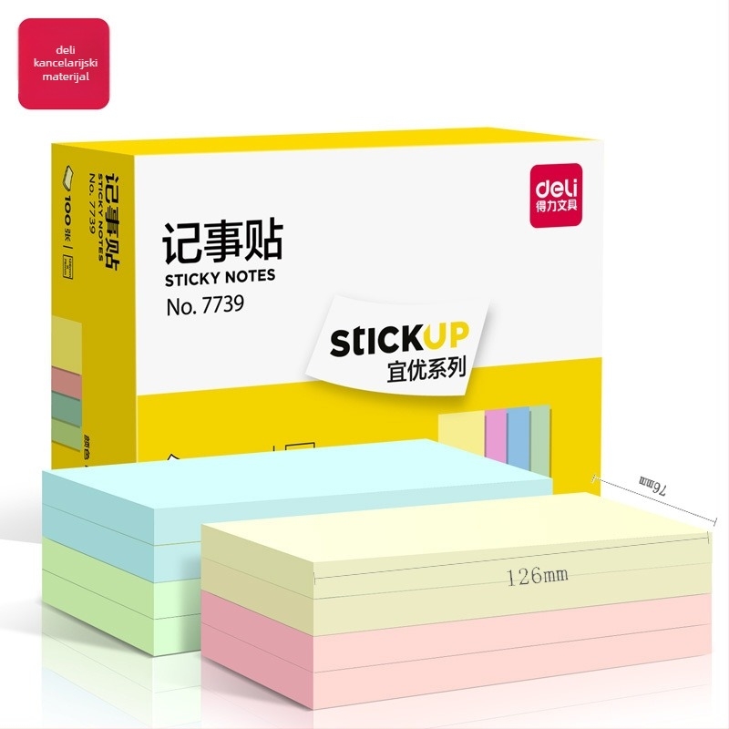 Deli ljepljive bilješke, spremne za lijepljenje, 45 g, papirni omot, minimalna narudžba 1