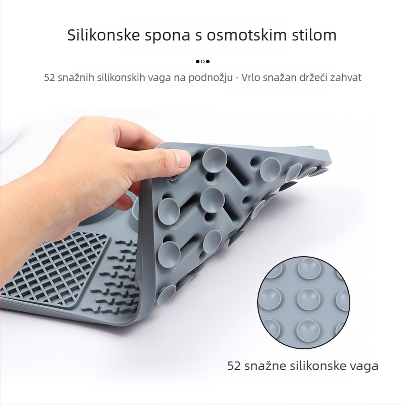 Višefunkcionalna silikonska posuda za lizanje s sporim hranjem za mačke i pse – edukativna igračka za obogaćivanje prehrane; materijal: silikon za hranu; kategorija: posuđe za hranu kućnih ljubimaca; nije automatsko hranjenje