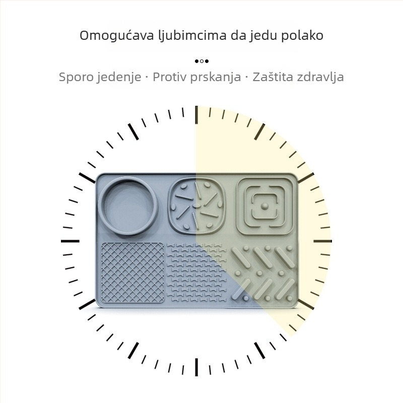 Višefunkcionalna silikonska posuda za lizanje s sporim hranjem za mačke i pse – edukativna igračka za obogaćivanje prehrane; materijal: silikon za hranu; kategorija: posuđe za hranu kućnih ljubimaca; nije automatsko hranjenje
