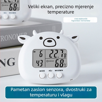 YGANO sobni termometar – raspon -9,9°C do 50°C, rezolucija 1°C, obrada i prilagodba dostupno