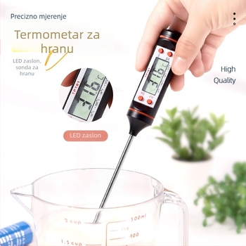 Pero-stil elektronički termometar za hranu i ulje | Higrometar, rezolucija 120, pakiranje 100, Guyi