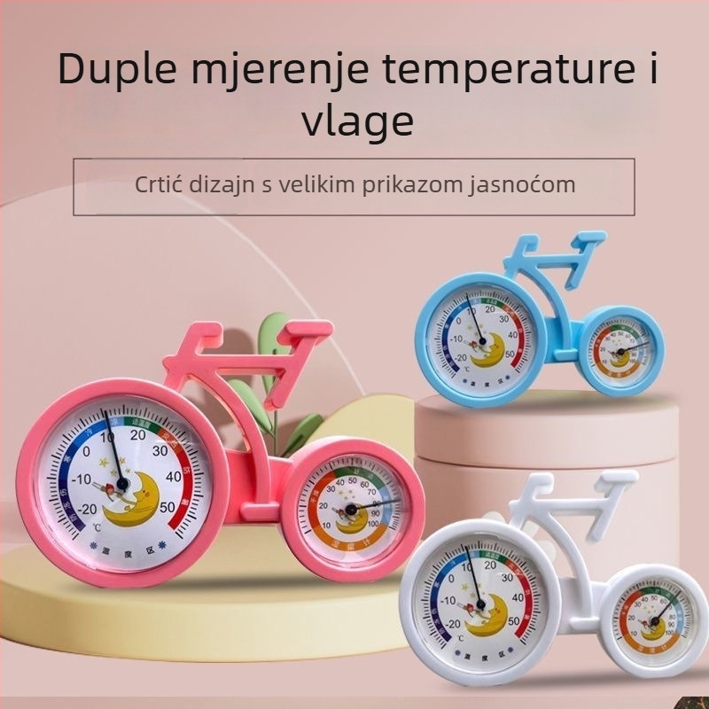 Higrometar s karikaturalnim dizajnom za unutarnju upotrebu – zidni, rezolucija temperature 1°C