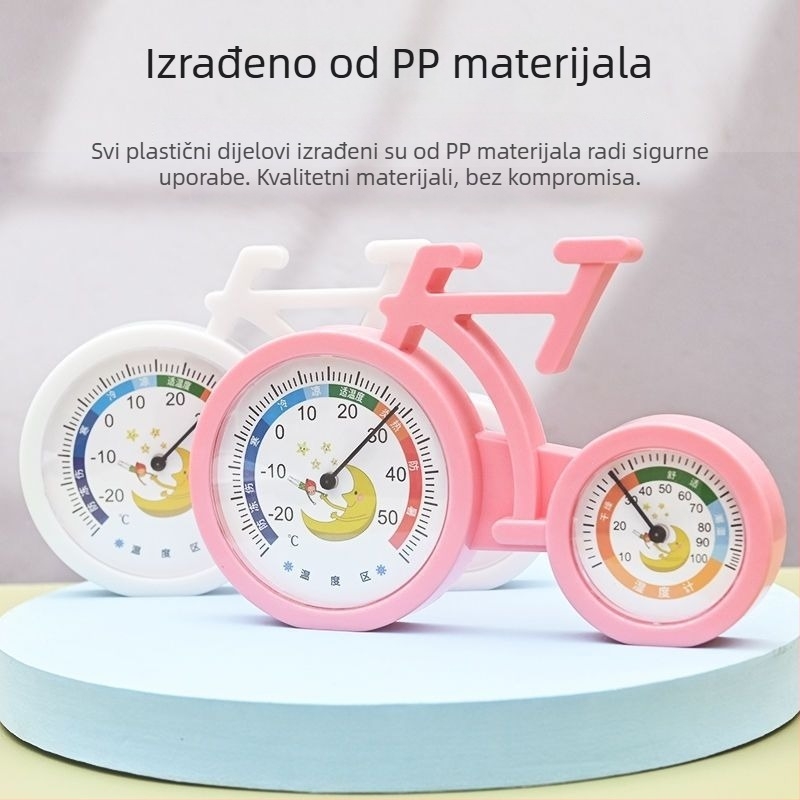 Higrometar s karikaturalnim dizajnom za unutarnju upotrebu – zidni, rezolucija temperature 1°C