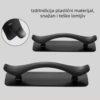 Ljepljiva ručka bez bušenja za staklena vrata, ormariće i ladice - snažno prianjanje, plastika, injekcijsko oblikovanje, talijanski minimalistički stil