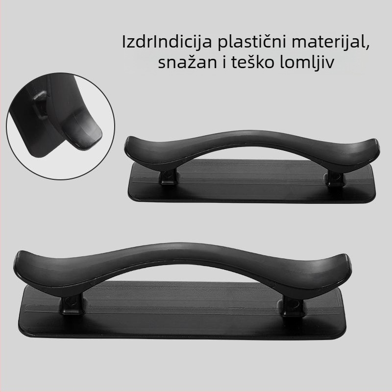 Ljepljiva ručka bez bušenja za staklena vrata, ormariće i ladice - snažno prianjanje, plastika, injekcijsko oblikovanje, talijanski minimalistički stil