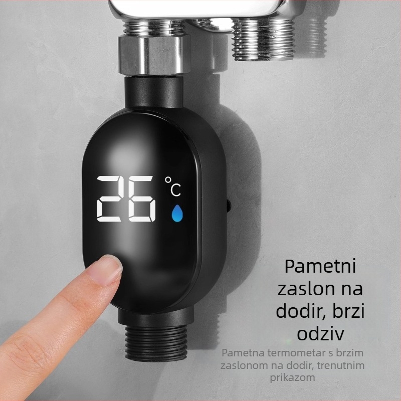 Yuhan tuš termometar s LED zaslonom i termostatom, rezolucija temperature 99